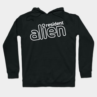 alien monoline art Hoodie